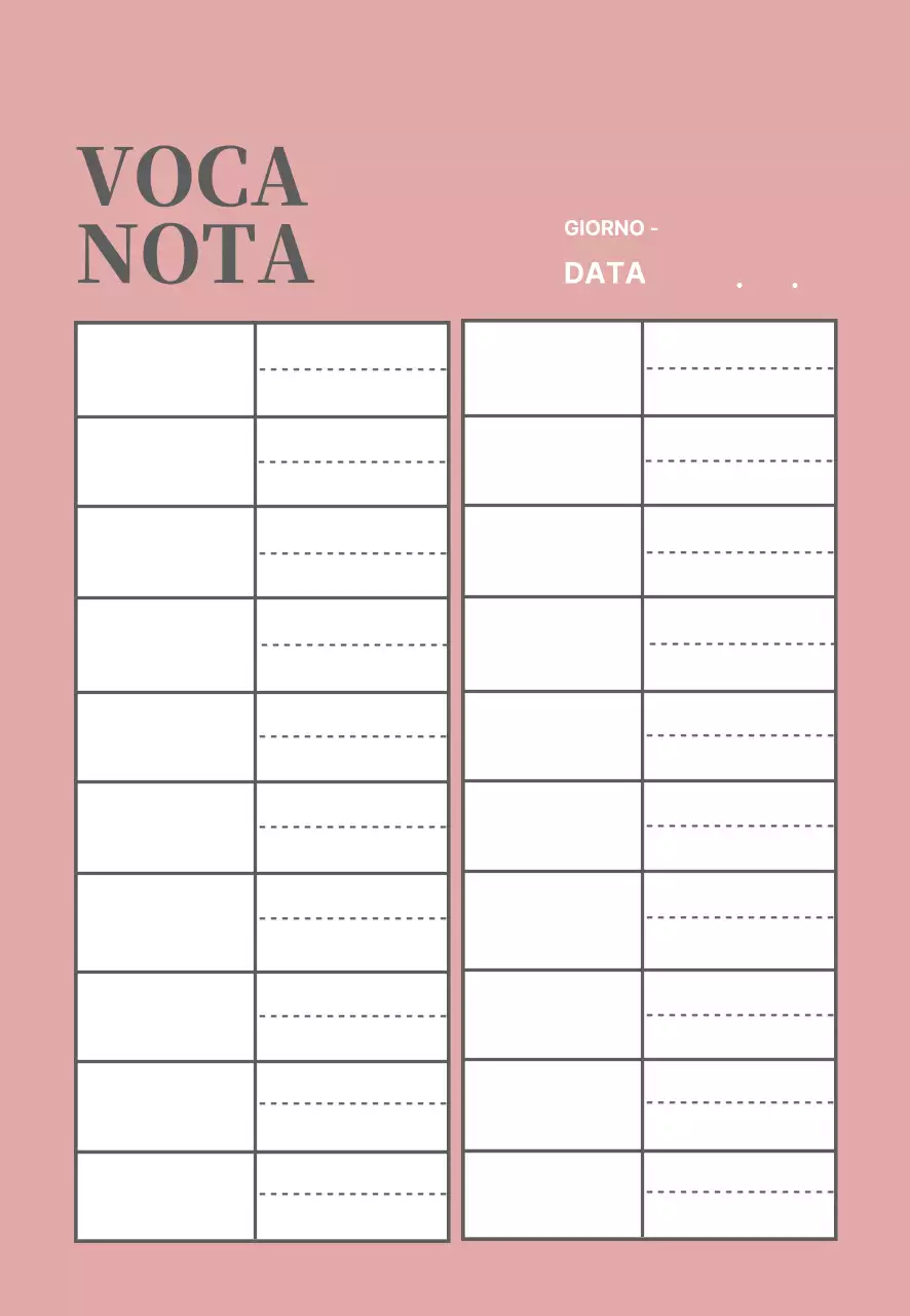 Linea rosa Semplicità WordPad