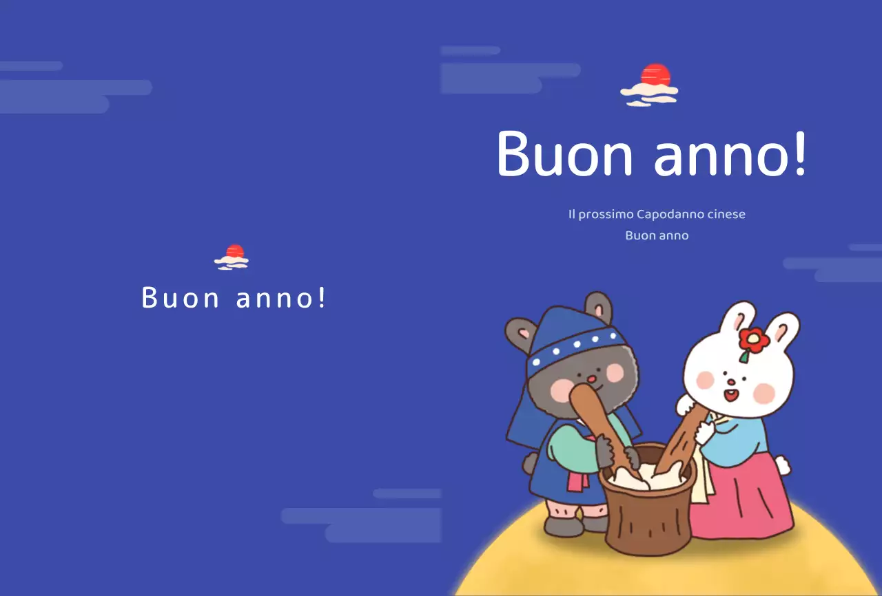 Biglietto di auguri con illustrazione di un simpatico coniglietto