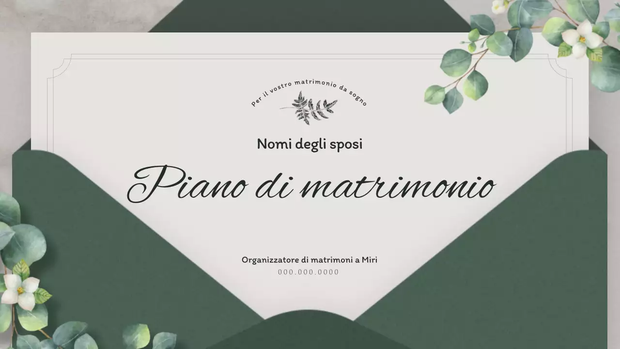 Pianificazione del matrimonio con un concetto di invito ecologico