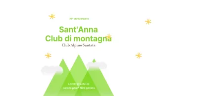 Un club di montagna vivace e giovane, in giallo e chartreuse.