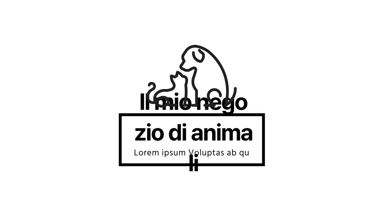 nero illustrazione logo semplice animale negozio di animali