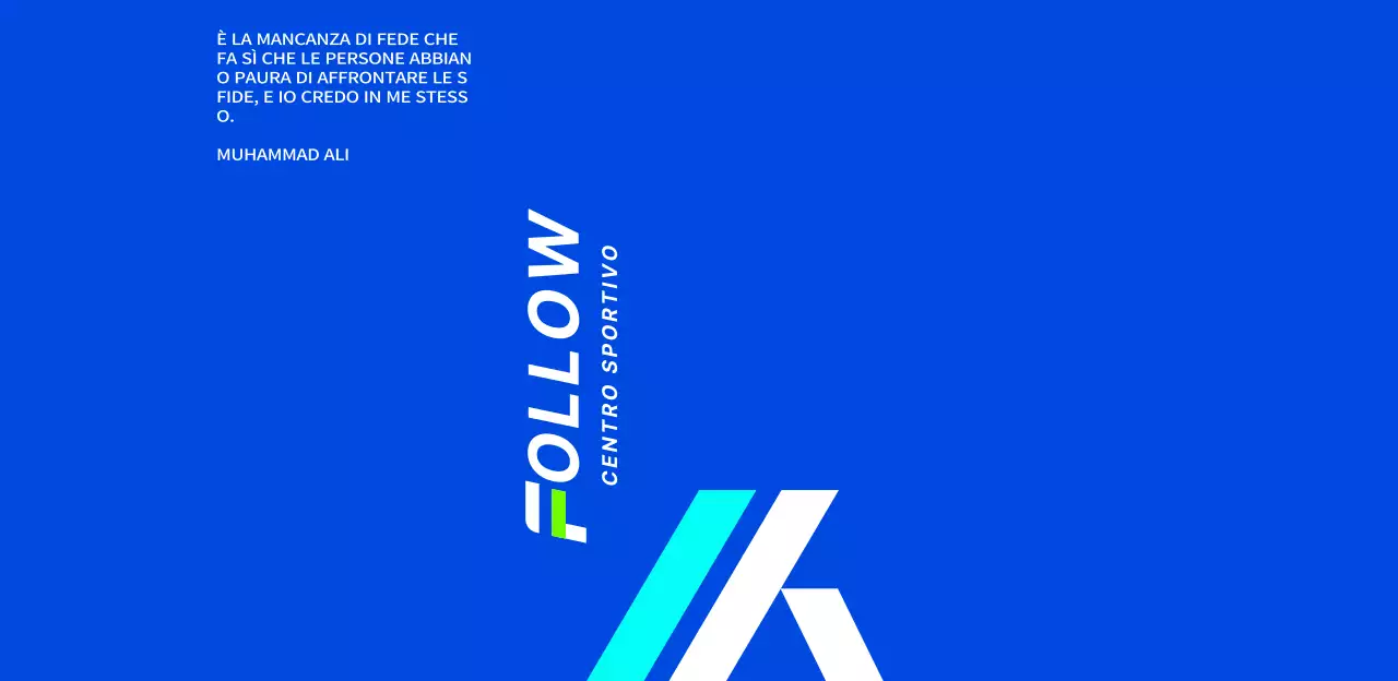 Design forte e accattivante con sfumature azzurre e blu