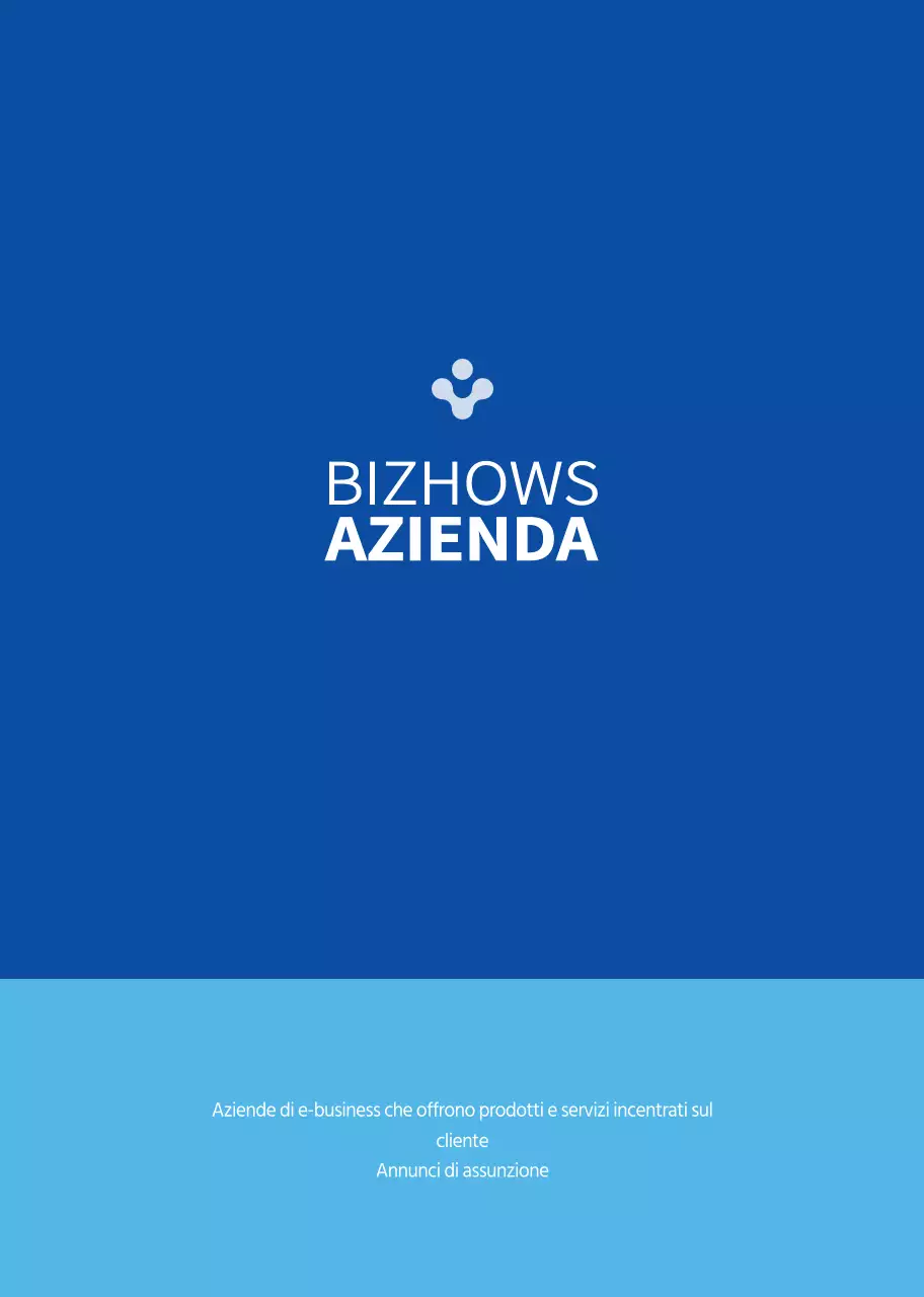 Simbolo semplice in blu e azzurro Business