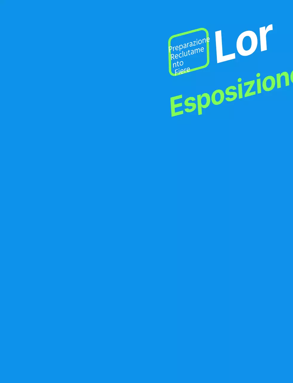 Gilet semplice blu-verde per il personale della fiera del lavoro
