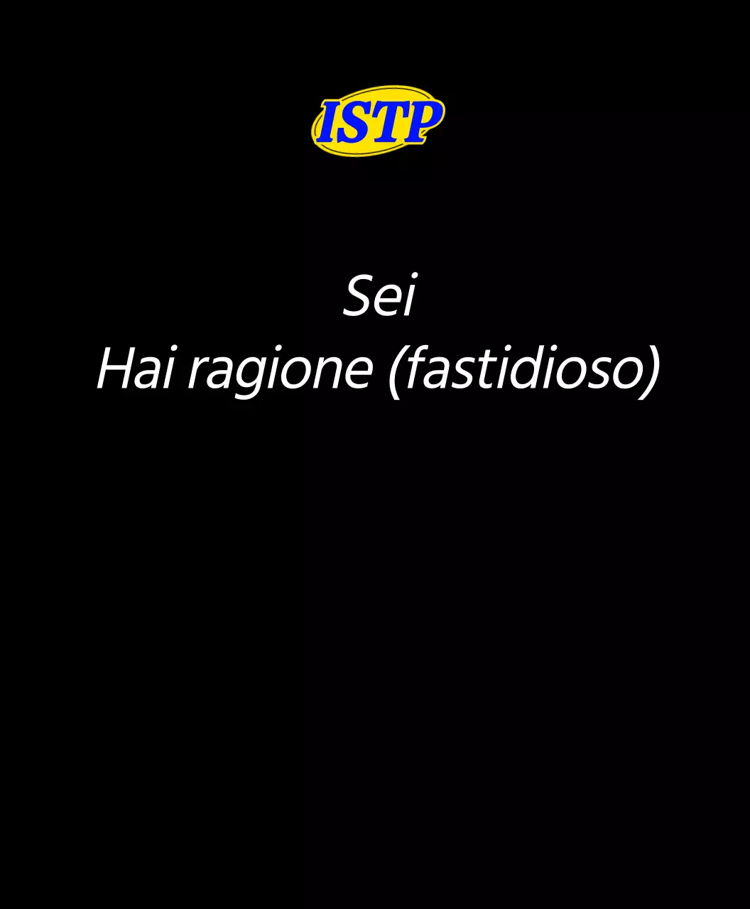 Frasi di personalità MBTI in diversi colori