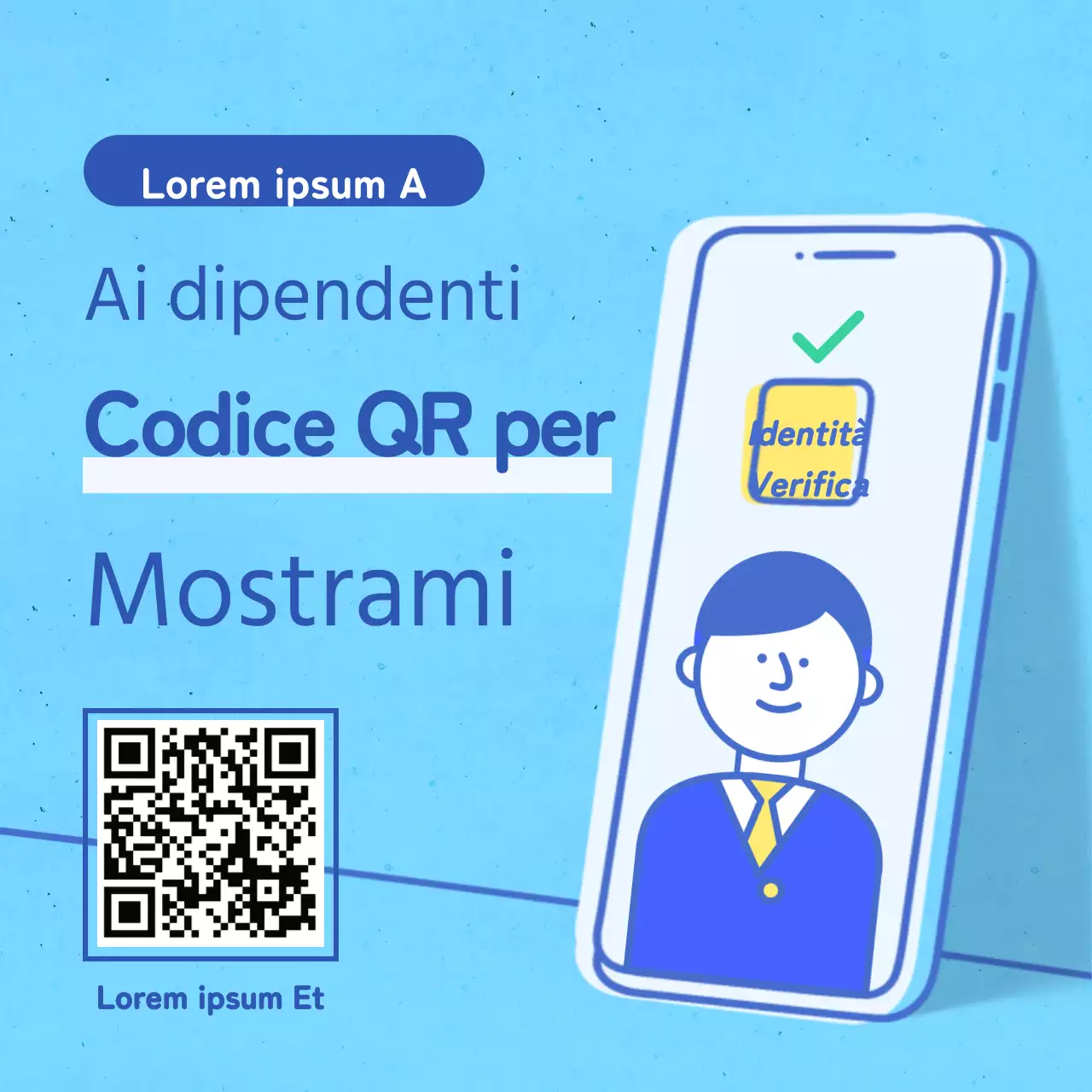 Modello di illustrazione del telefono cellulare azzurro