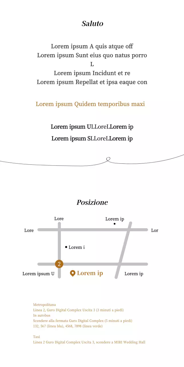 Partecipazioni di nozze semplici in bianco e oro