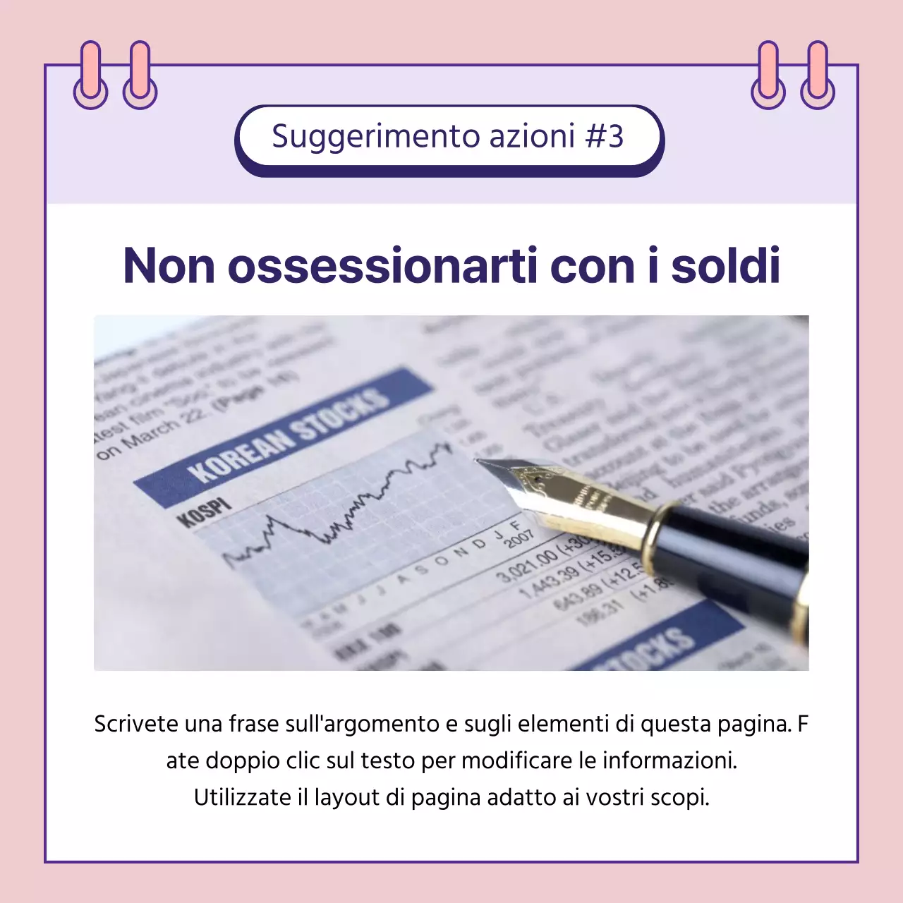 Investire in azioniConsigli per il successo Investire in azioni Ricordatevi di questa carta Notizie Informazioni Problemi