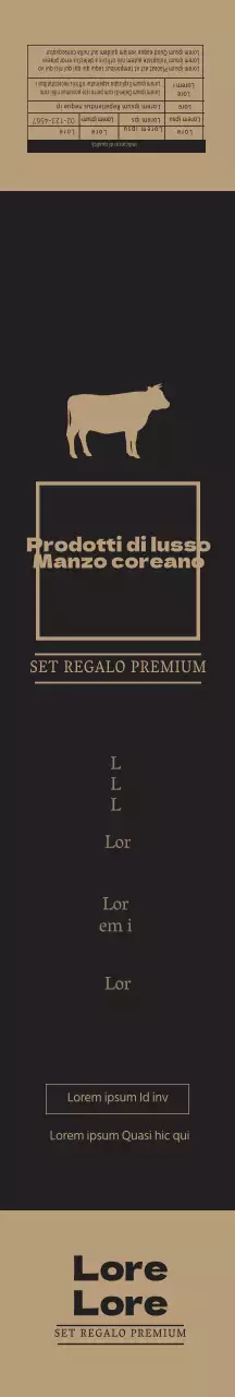 Set regalo di lusso di manzo coreano Black Gold