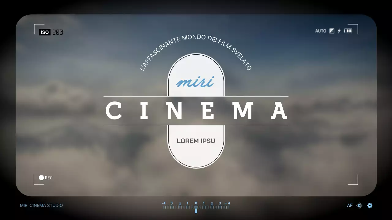 Introduzione ai termini cinematografici utilizzando il tema del mirino