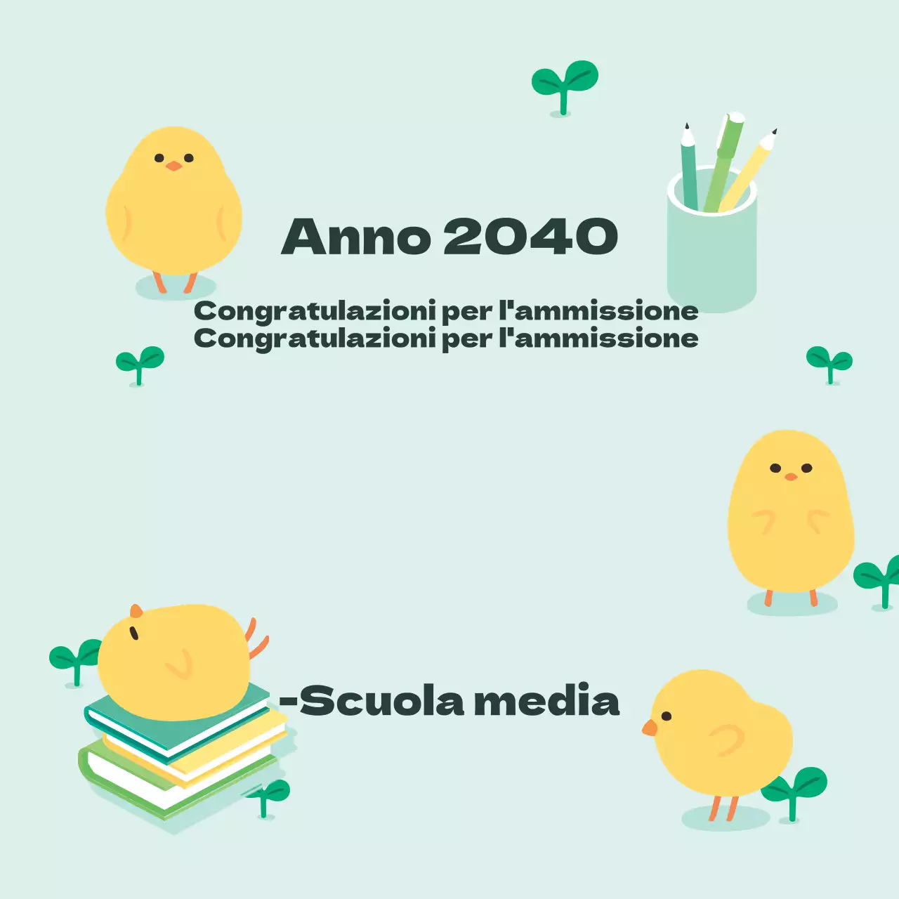 Congratulazioni per l'ammissione