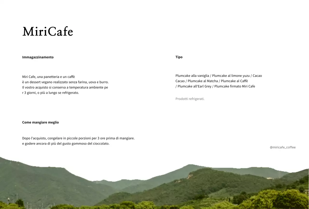 Introduzione di un caffè con un concetto pulito e naturale