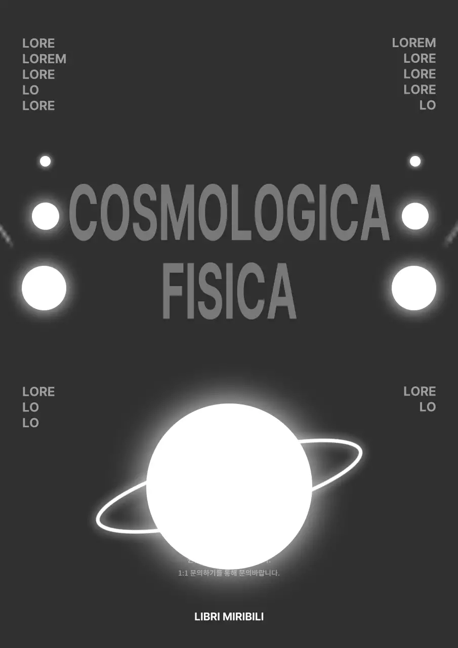 La fisica dell'universo in bianco e nero