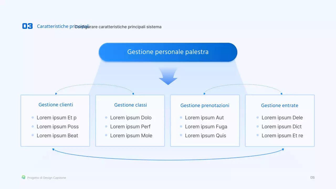 Sfida di scienza e ingegneria con il concetto di forma tridimensionale blu