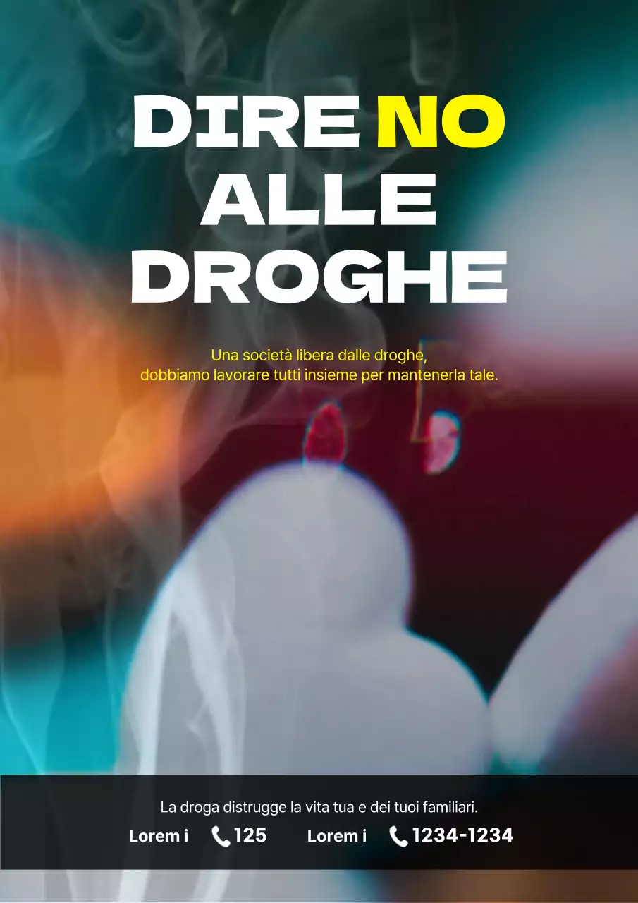 La campagna antidroga bianca e gialla