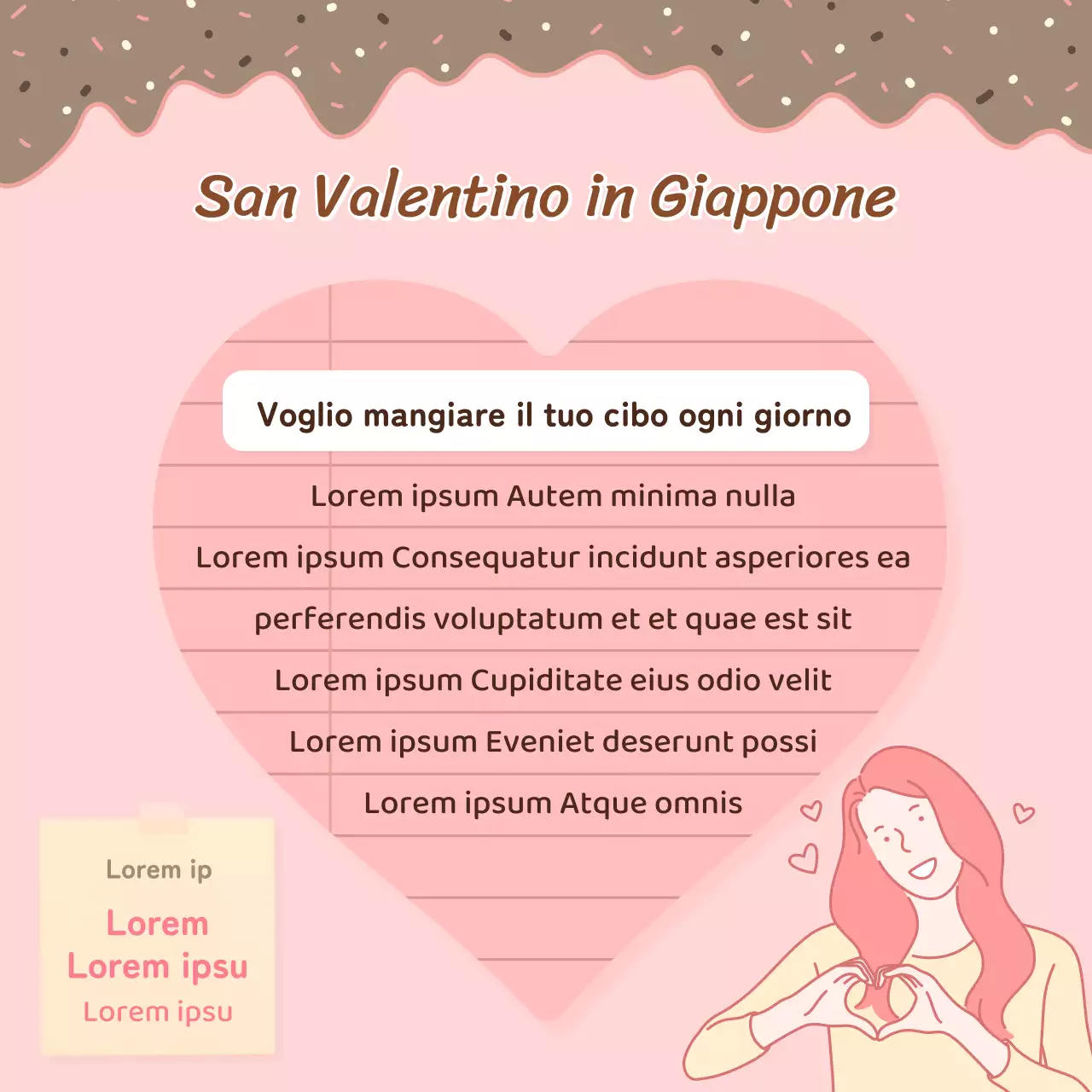 Biglietto di San Valentino per gli innamorati con sfondo rosaNews