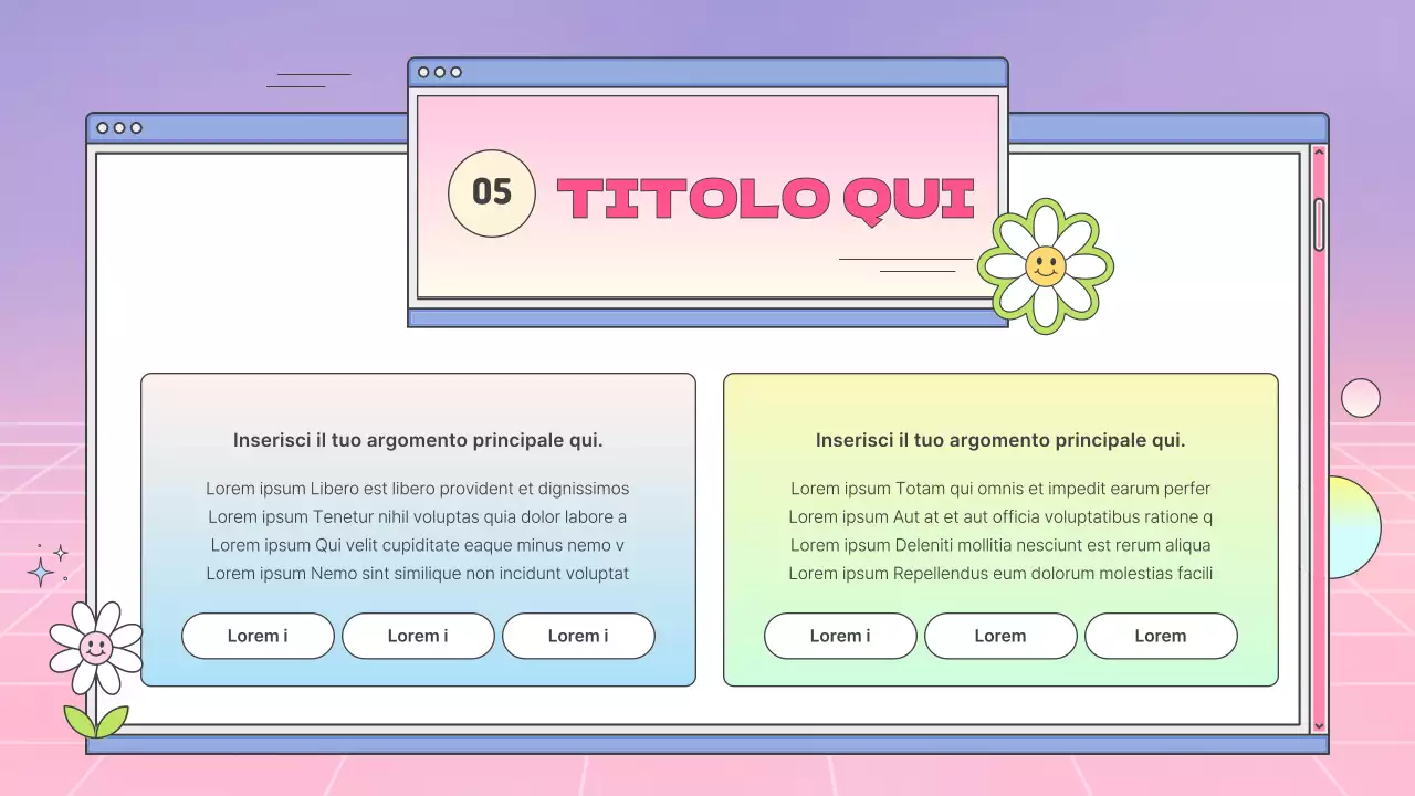 Un profilo aziendale kitsch con sfumature rosa