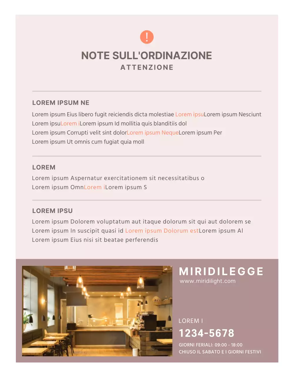 Pagina dettagliata di Mauve Simple Light