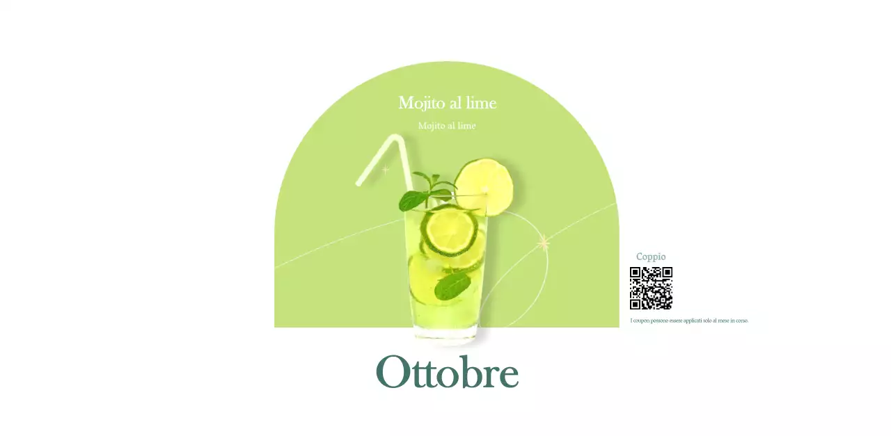 Calendario dei bar con i consigli per le bevande del mese