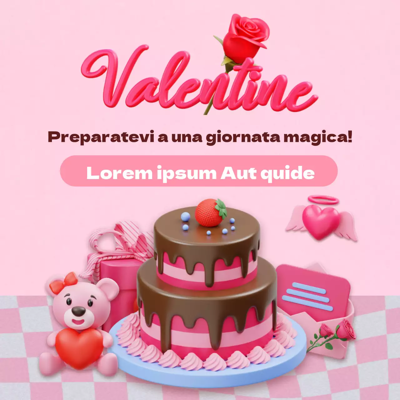 Torte di San Valentino scontate in rosa
