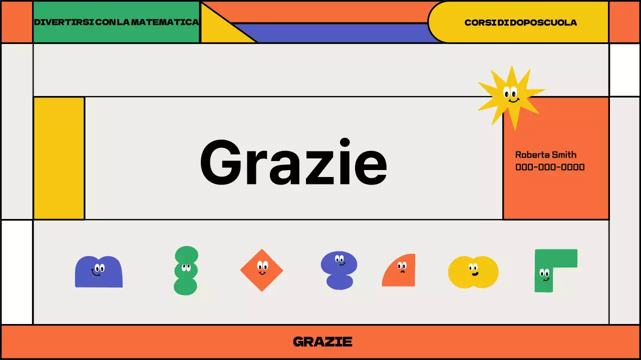 Proposta di corsi di matematica ludica per il doposcuola con forme geometriche colorate