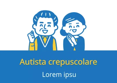 Bianco blu vecchia coppia illustrazione guida sicura