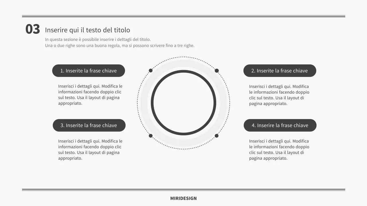 Modello di presentazione semplice e grigio