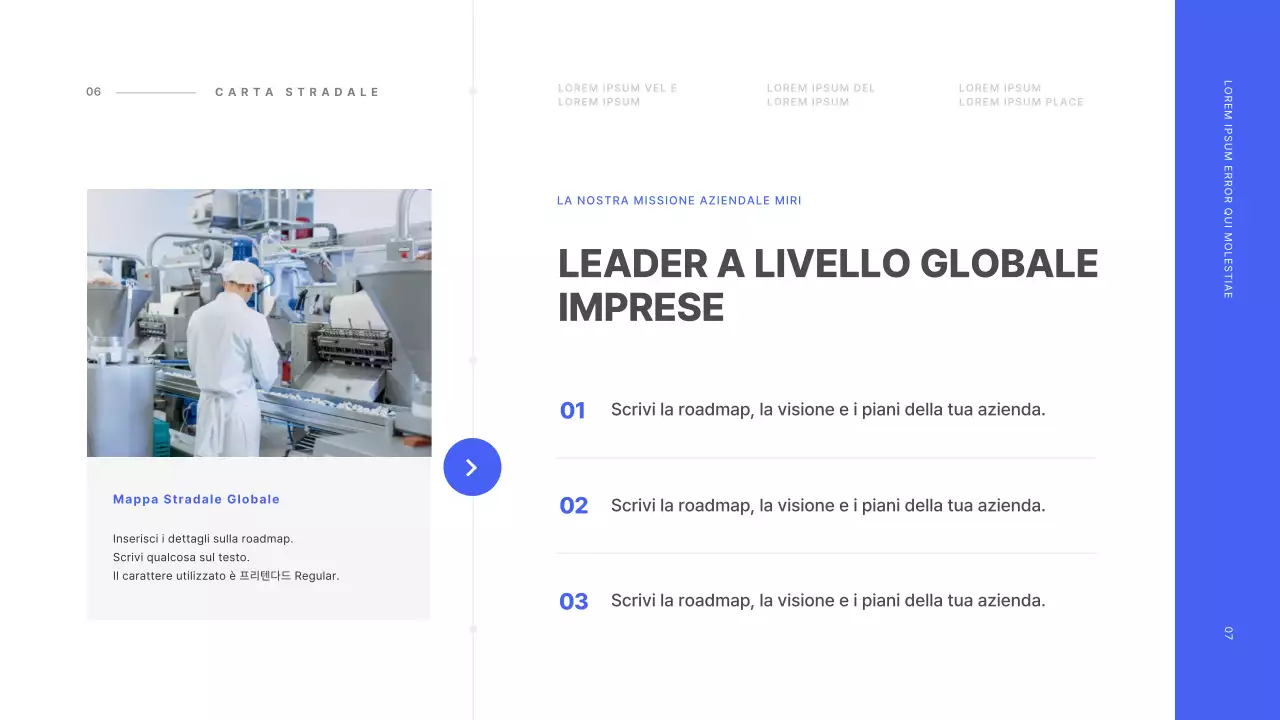 Concetto di linea base in blu e bianco Profilo aziendale