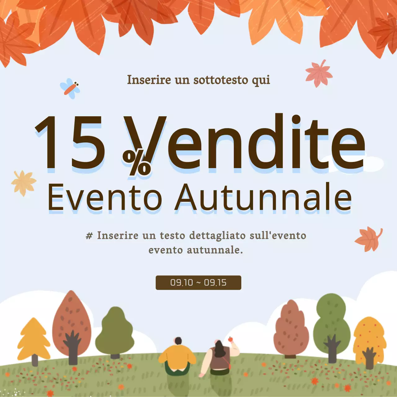 Una guida ai saldi autunnali con simpatiche illustrazioni