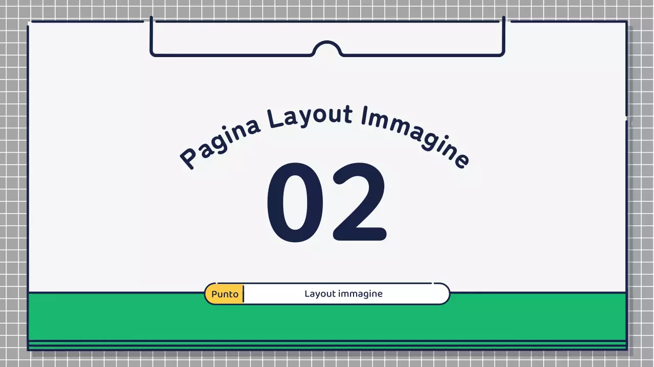 Presentazione sulla progettazione di icone carine e basilari in verde e giallo