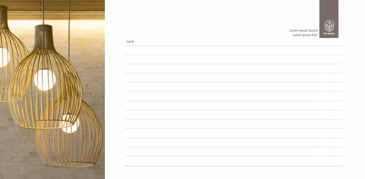 Calendario di interior design in stile bianco e pulito