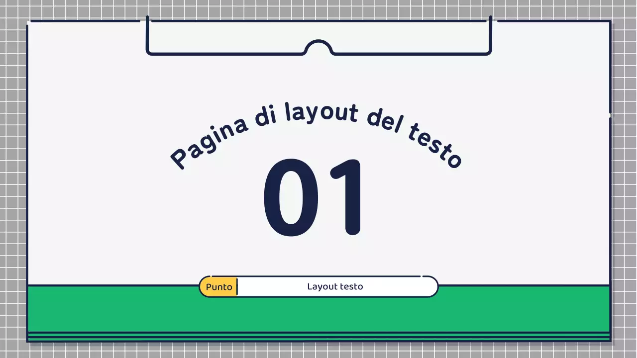 Presentazione sulla progettazione di icone carine e basilari in verde e giallo