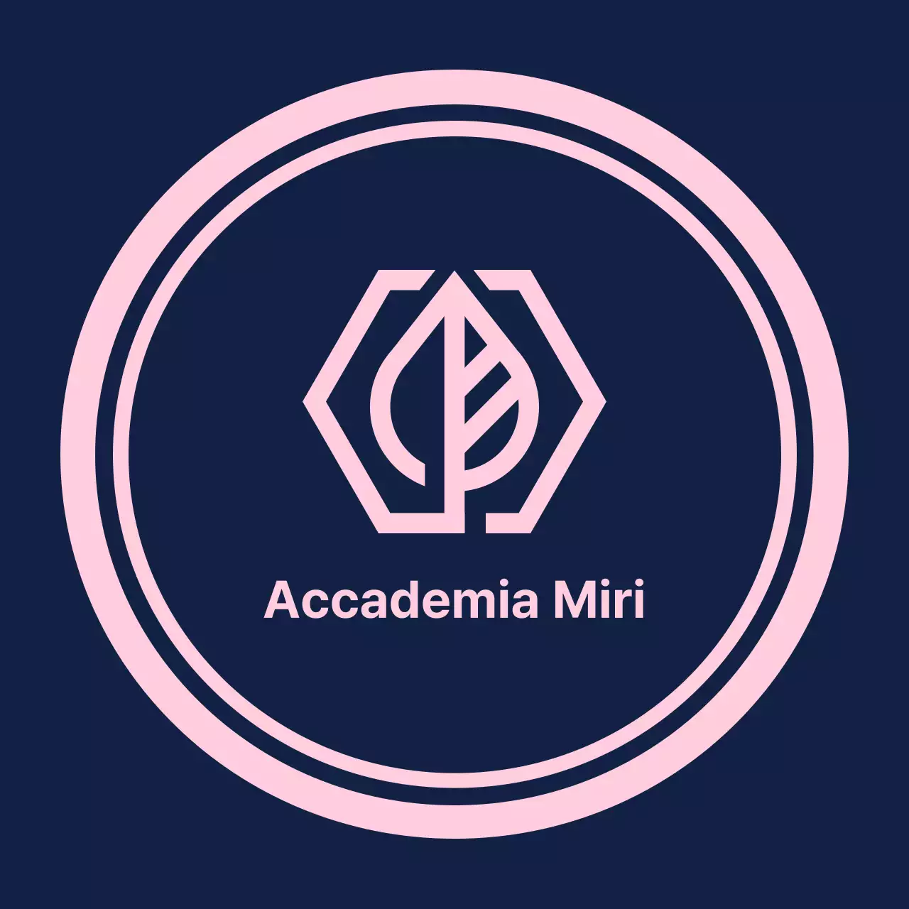 Gakuen Academy Valkyrie su uno sfondo blu navy con una linea di confine rosa