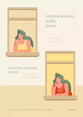 La donna della finestra gialla e verde Essay