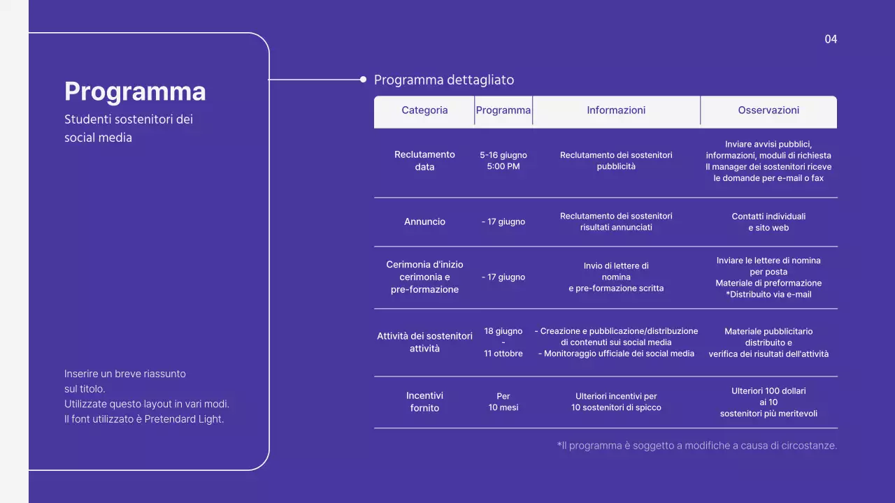 Presentazione del piano operativo di Boraton per gli studenti universitari sostenitori del SNS