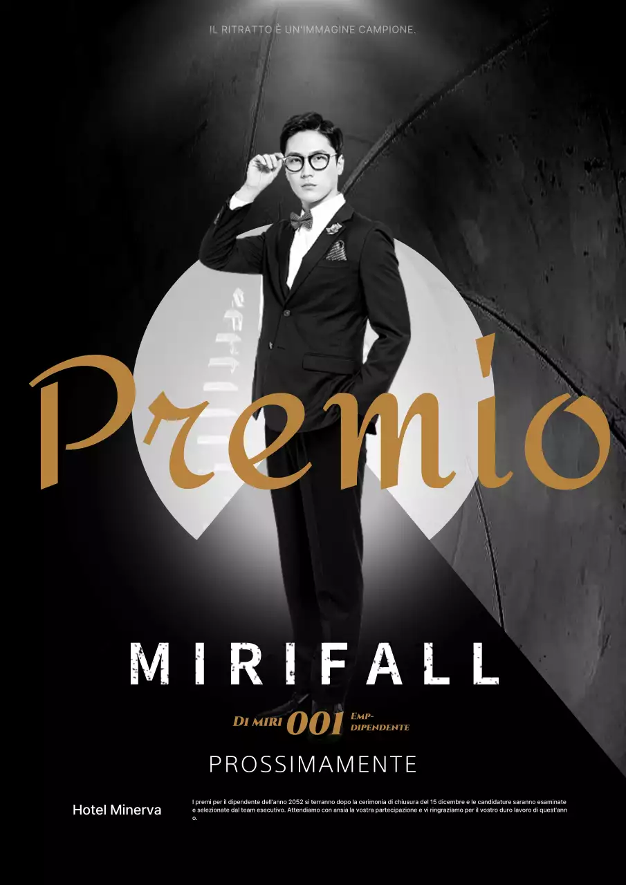 Premi di fine anno per i dipendenti in nero e oro