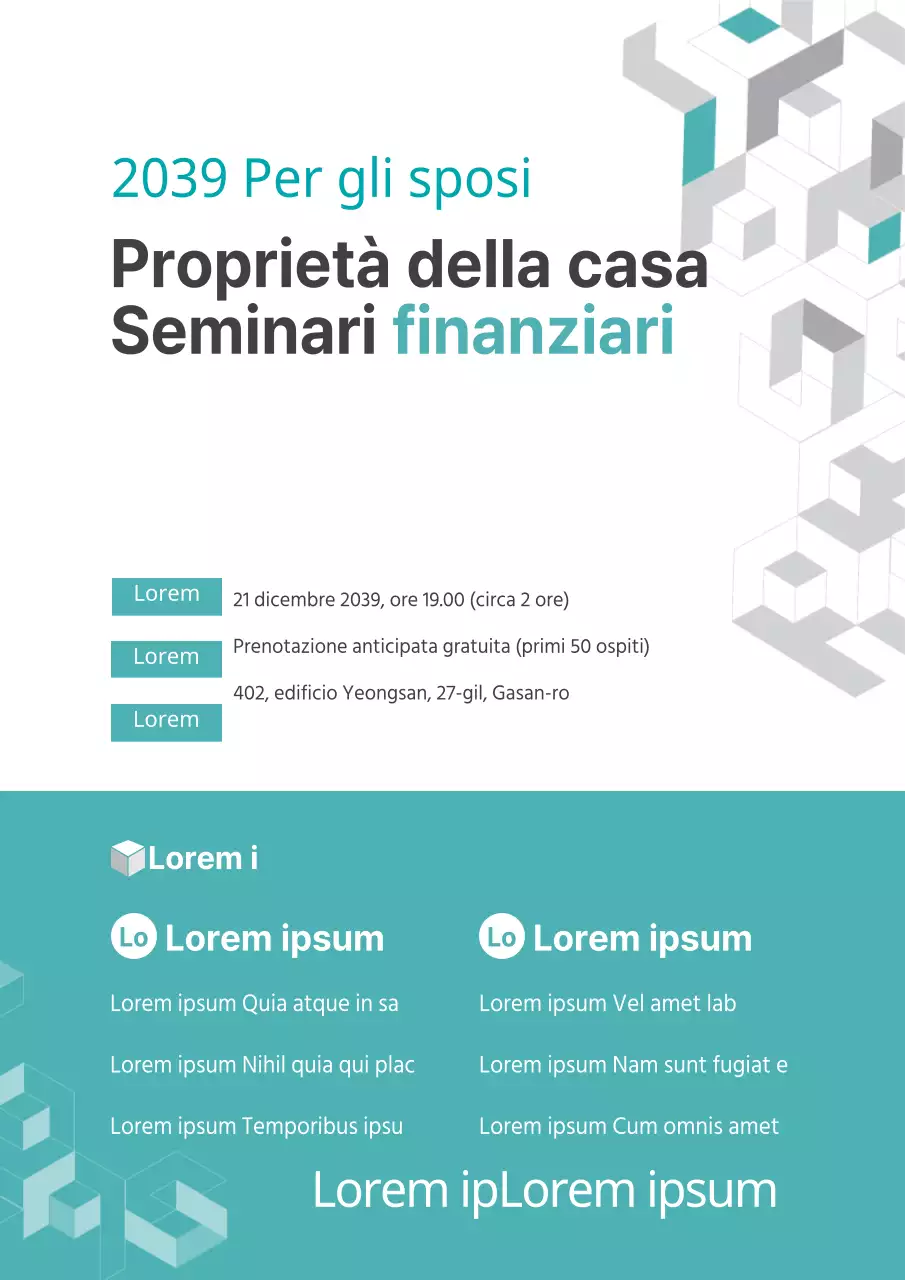Seminario sul finanziamento dell'acquisto di abitazioni