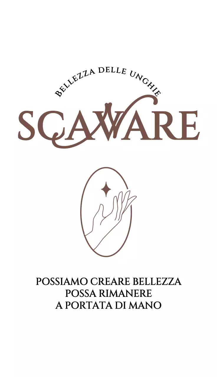 Design per salone per unghie di lusso e semplice concetto in marrone e nero