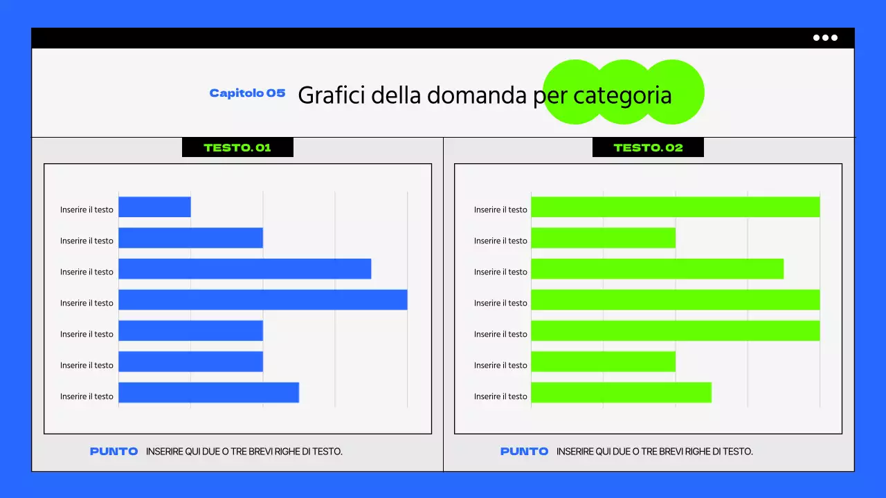 Breve promozionale estivo con tonalità di blu e fluorescenti