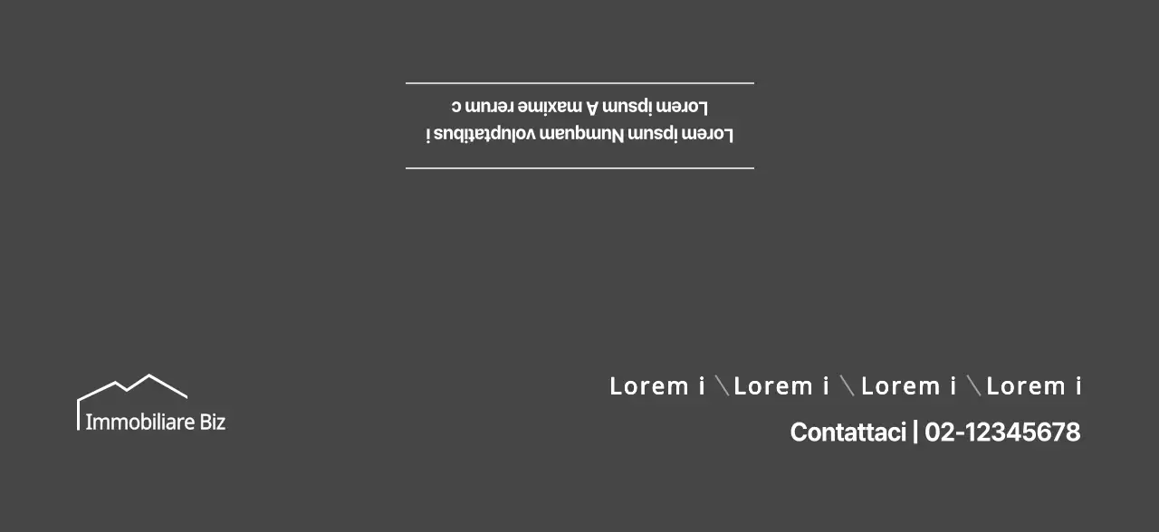 Perline semplici in grigio scuro per la promozione immobiliare