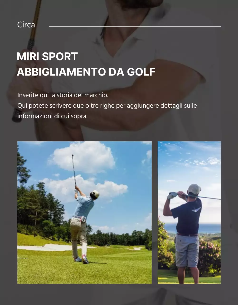 Per saperne di più sull'abbigliamento da golf semplice e moderno