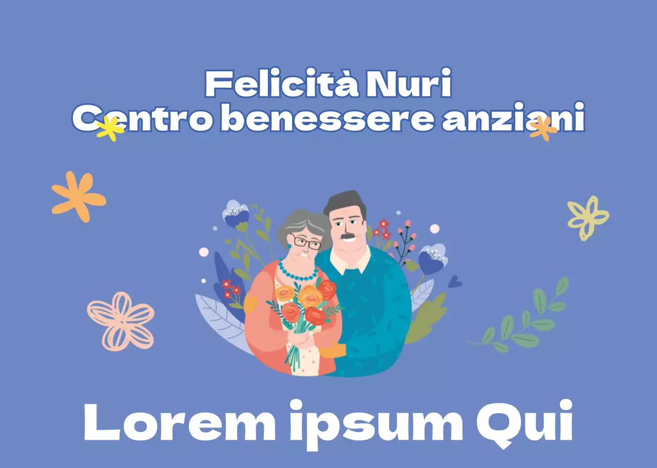 Illustrazione personaggio viola promozione sala studio