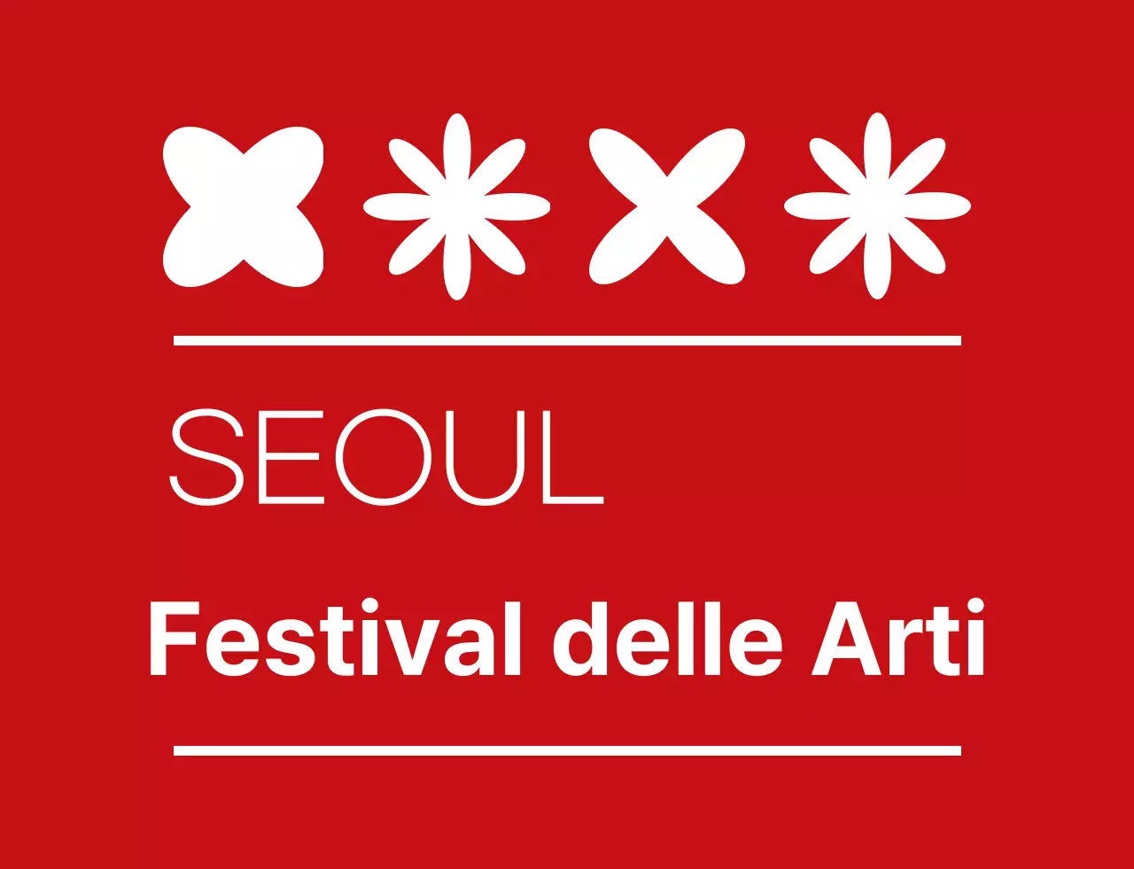 rosso e bianco semplice festival delle arti simbolo icona logo stile festival culturale personale