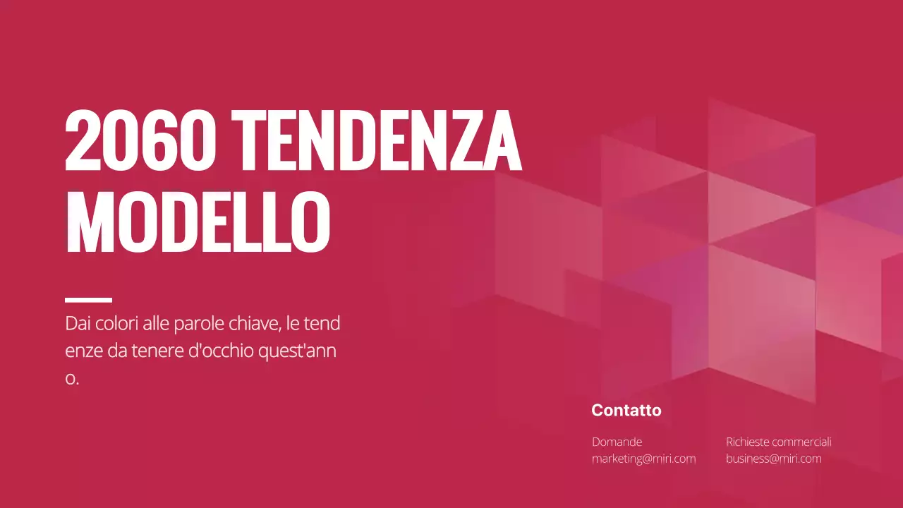 Semplice piano di tendenza dei colori magenta e rosa per quest'anno