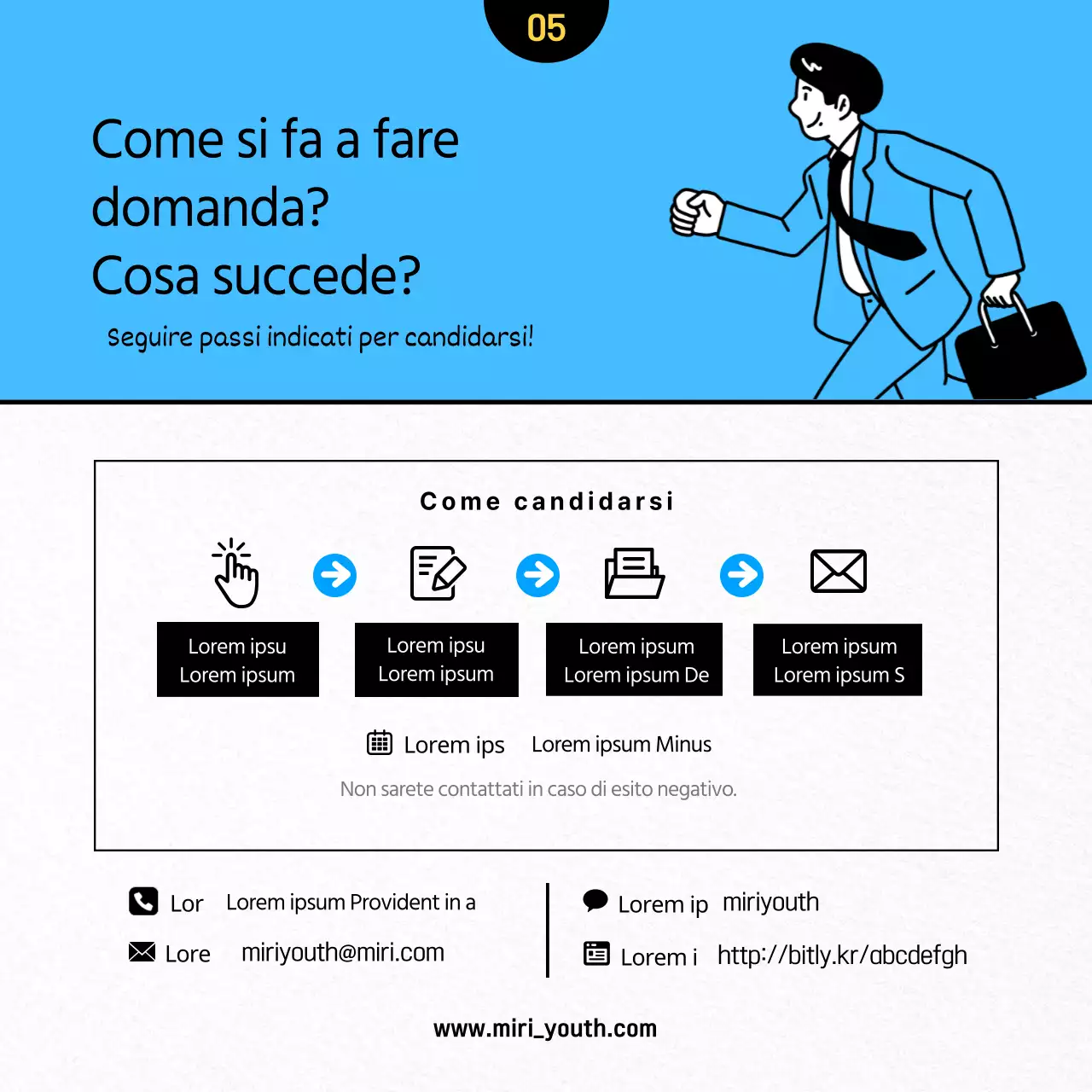 Cercasi membri del team per un concorso di illustrazione pulita e di colore blu chiaro