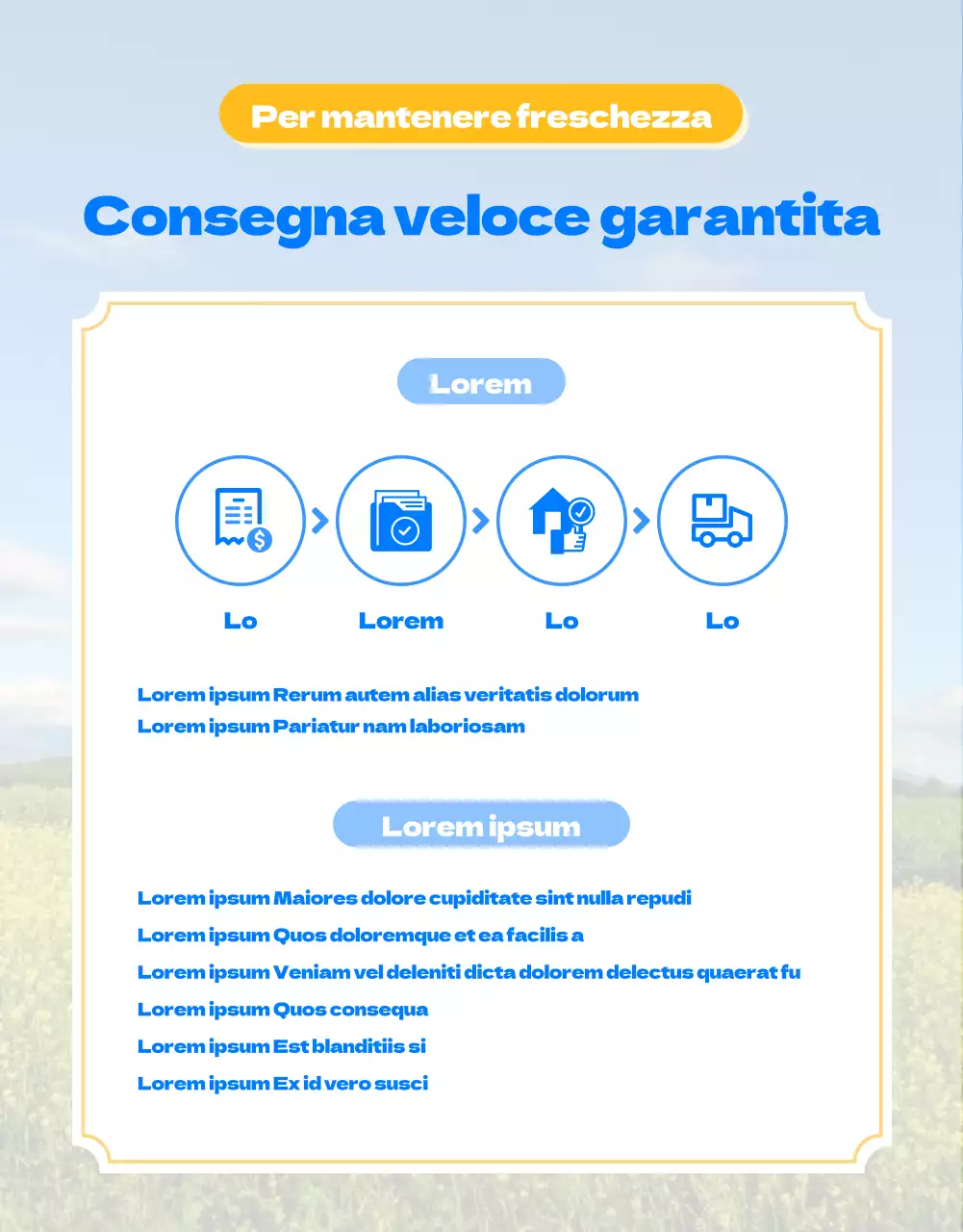 Guida a una fattoria di cavolfiori con un simpatico tema illustrativo blu-verde