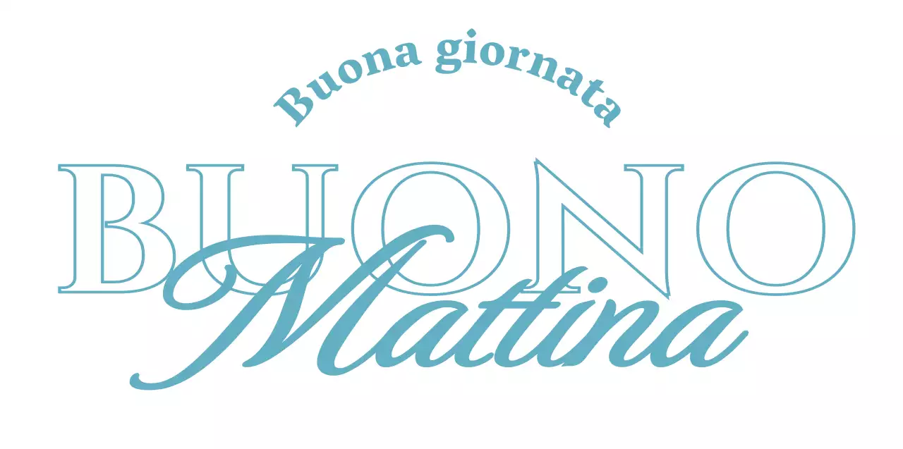 Merce da bar con testo concettuale emozionale di colore blu chiaro