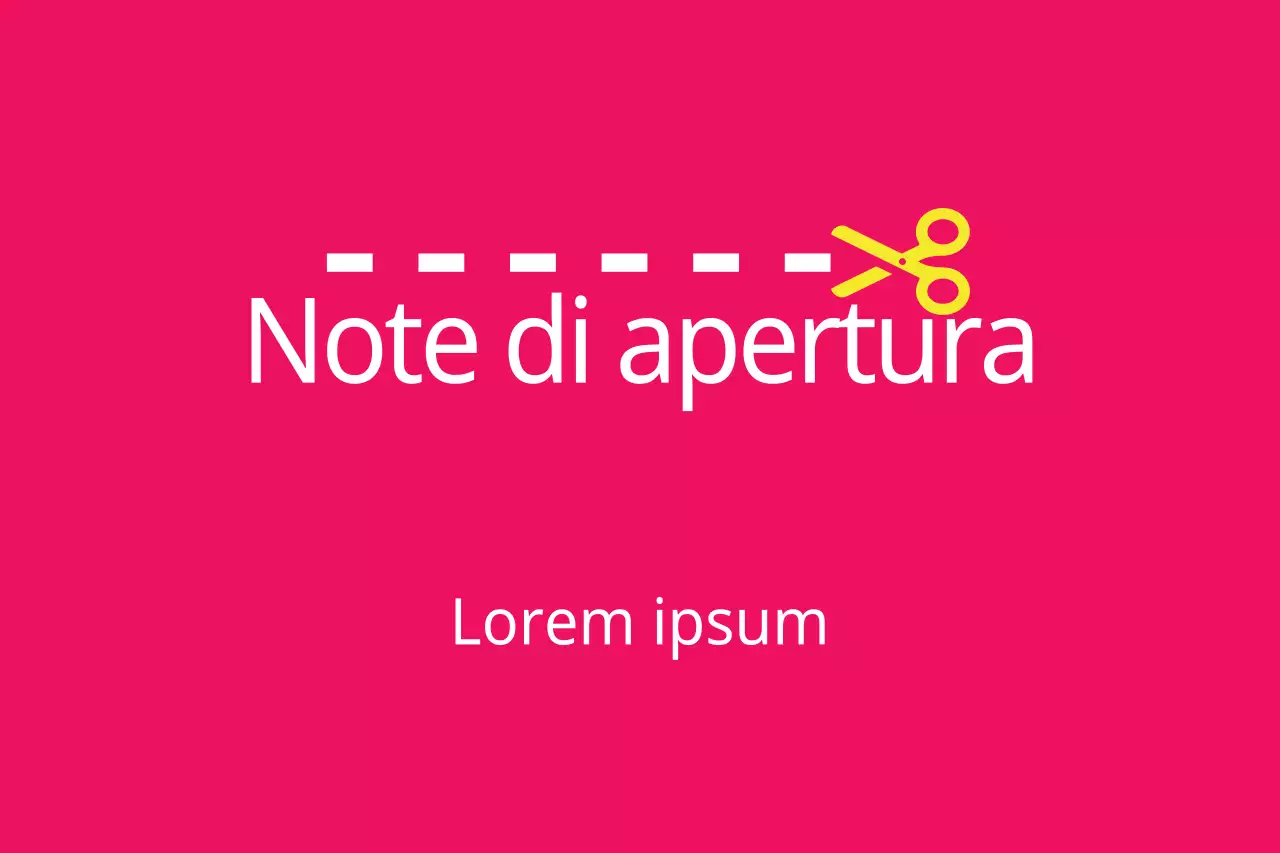 Note di apertura
