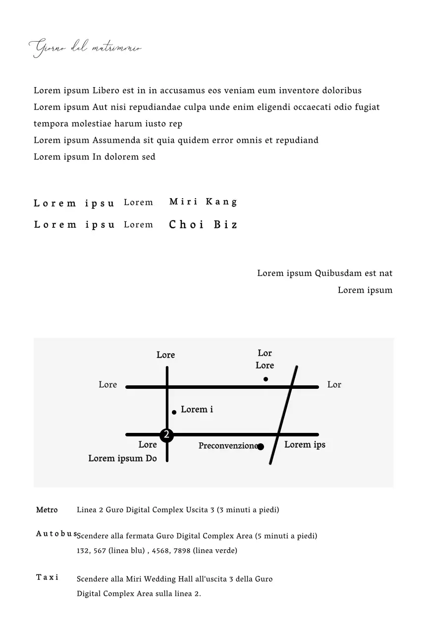 Partecipazioni di nozze con un layout fotografico pulito