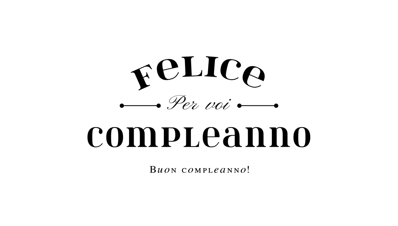 Busta per cartolina di compleanno con testo nero e illustrazione al tratto